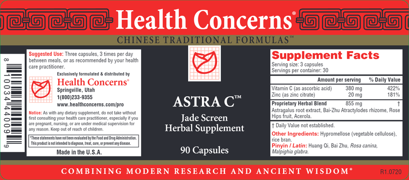 astra c health concerns label