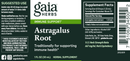 astragalus root gaia herbs label