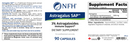 astragalus sap (nfh nutritional fundamentals) label