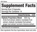 ayu detox (equilife) supplement facts