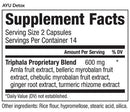 ayu detox (equilife) supplement facts