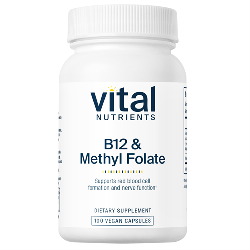 B-12 / Methyl Folate (Vital Nutrients) Label
