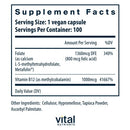 b-12 methyl folate vital nutrients supplement facts