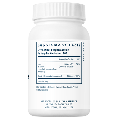 B-12 Methyl Folate Vital Nutrients products