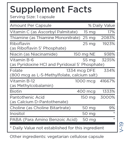 B-Complex (Phosphorylated) (Metabolic Maintenance) supplement facts