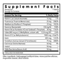 b-complex (metabolic maintenance) supplement facts