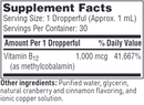 b12 liquid methylcobalamin sfi health supplement facts