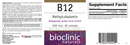 b12 methylcobalamin bioclinic naturals label
