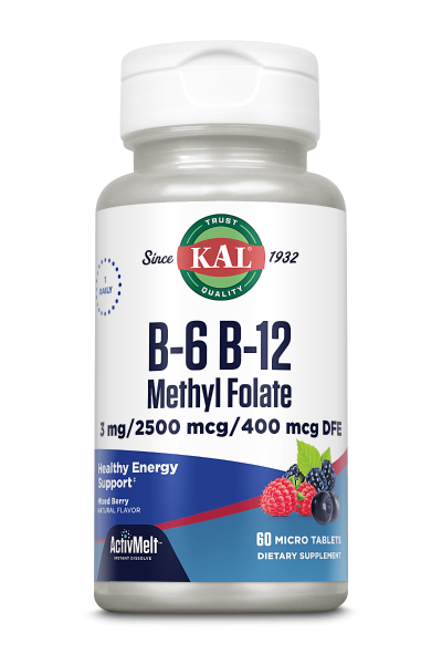 b6 b12 methyl folate activmelt berry KAL