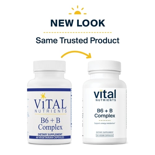B6 + B Complex Vital Nutrients new look