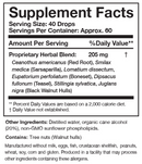 BLt researched nutritionals supplement facts