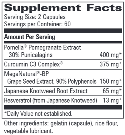 BP natural progressive labs supplement facts