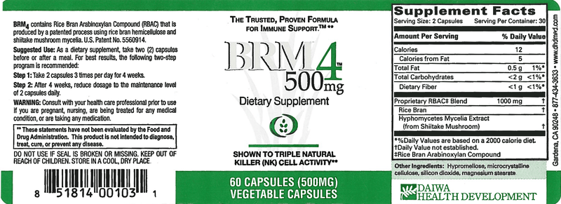 BRM4 500mg (Progressive Labs) Label
