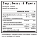 b minus seeking health supplement facts