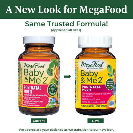 Baby & Me 2 Postnatal Multi (MegaFood) new look