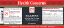backbone health concerns label