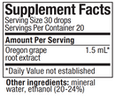 barberry nutramedix supplement facts