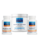 beauty bundle | balanced zinc | advanced collagen support | full spectrum vitamin c (equilife)