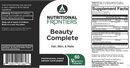 beauty complete (nutritional frontiers) label
