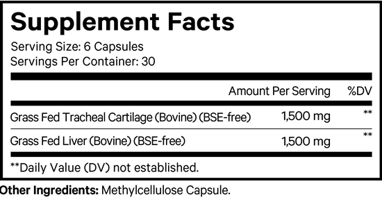 beef cartilage codeage supplement facts