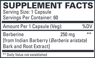 Berberine Ultra Absorb (Euromedica) Supplement Facts