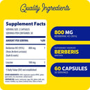 berberine 800 mg (enzymedica) supplement facts
