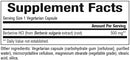 berberine hcl bioclinic naturals supplement facts