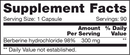berberine sap nfh nutritional fundamentals supplement facts