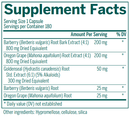 berberis formula genestra supplement facts