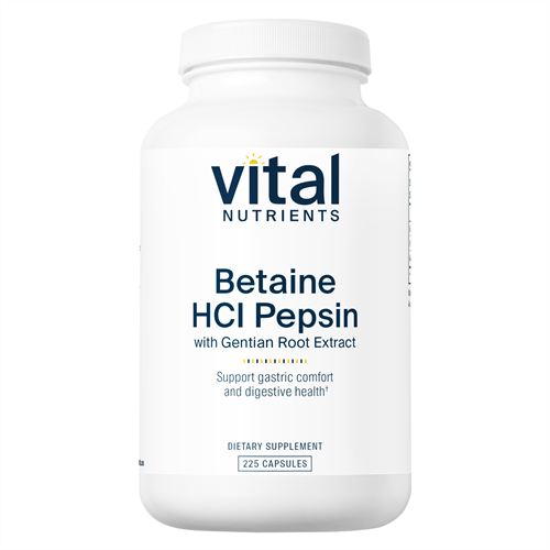Betaine HCL Pepsin & Gentian Vital Nutrients