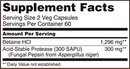 betaine hcl 648 mg (now foods) supplement facts