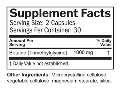 betaine tmg brainmd supplement facts