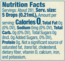 better stevia cinnamon vanilla (now foods) nutrition facts