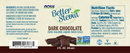 better stevia dark chocolate (now foods) label