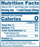 better stevia powder (now foods) nutrition facts