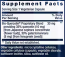 bio-quercetin (life extension) supplement facts