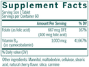 bio b12 + folic acid genestra supplement facts