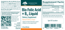 bio folic acid + b12 liquid genestra label
