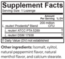 biogaia prodentis (everidis health sciences) supplement facts