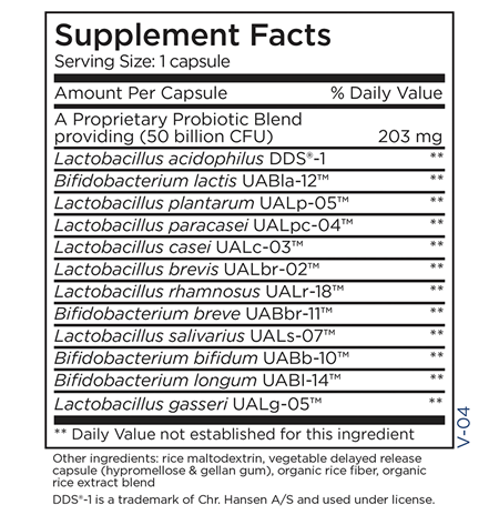 biomaintenance shelf stable (metabolic maintenance) supplement facts