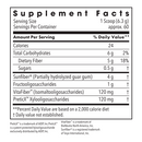 biomaintenance prebiotic + fiber (metabolic maintenance) supplement facts