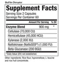 biofilm disruptor (equilife) supplement facts