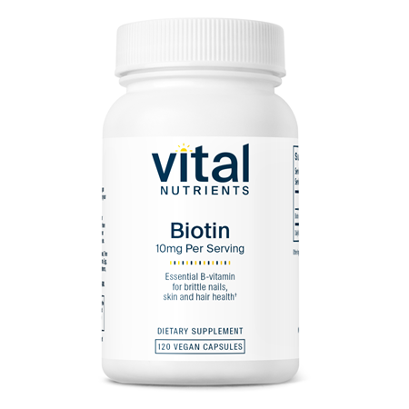 Biotin 10 mg 120 Capsules Vital Nutrients