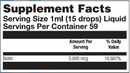 biotin 5000 (nutra biogenesis) supplement facts