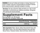 biotin 5000 (nutra biogenesis) supplement facts