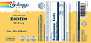 buy biotin 5000 mcg time released solaray