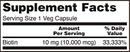biotin extra strength (now foods) supplement facts