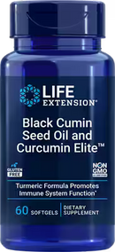 black cumin seed oil and curcumin elite (life extension)