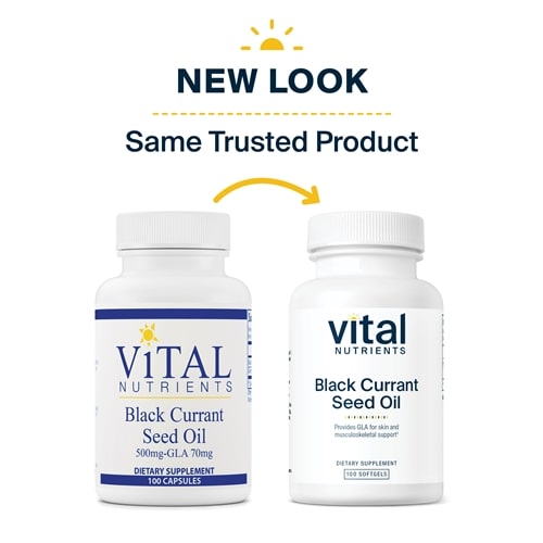 Black Currant Seed Oil Vital Nutrients new look