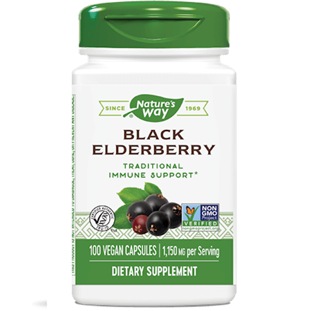 Black Elderberry 100 veg capsules (Nature's Way)